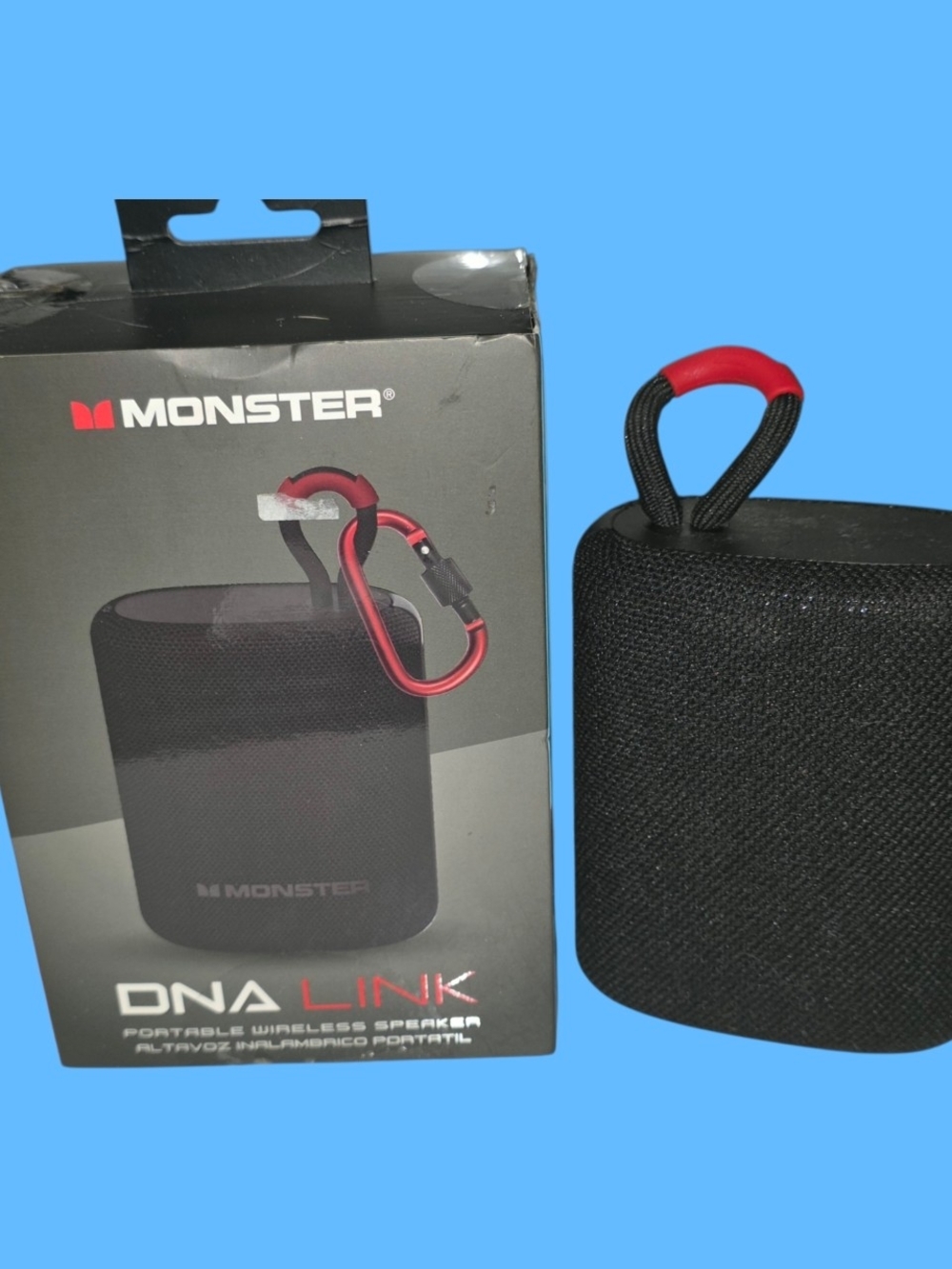 Monster DNA Link Portable Bluetooth Speaker - Black with Red Accent